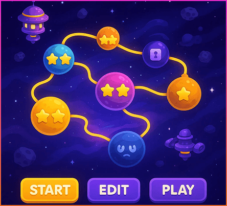 Many balls connected to each other